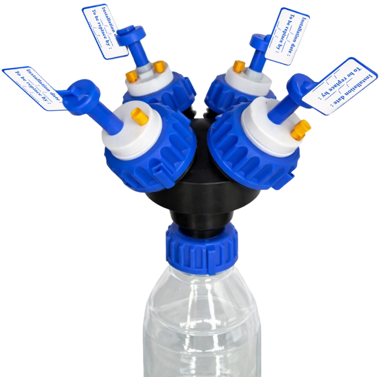 Adaptateur GL45 multi-têtes – 4 têtes, réf. 45MUL-4H