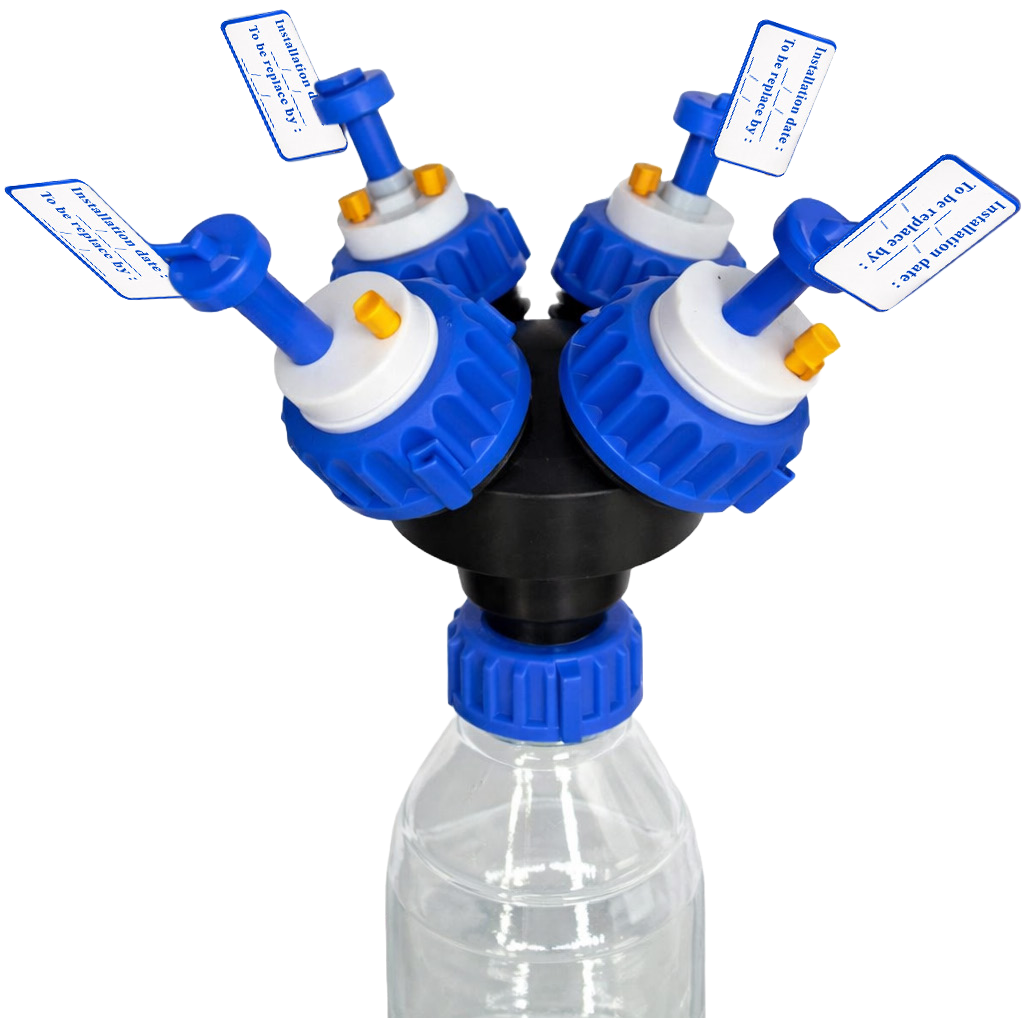 Adaptateur GL45 multi-têtes – 4 têtes, réf. 45MUL-4H