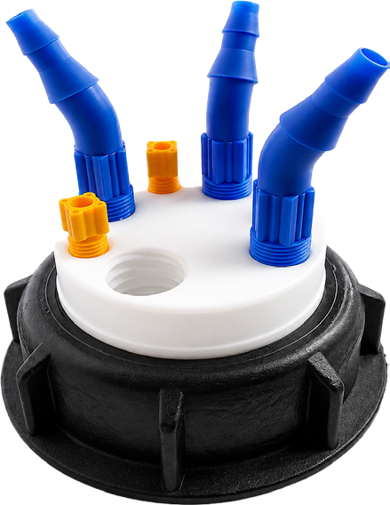 Waste Cap DIN 60/S61 – modèle standard 60W2B3, réf. 60W2B3