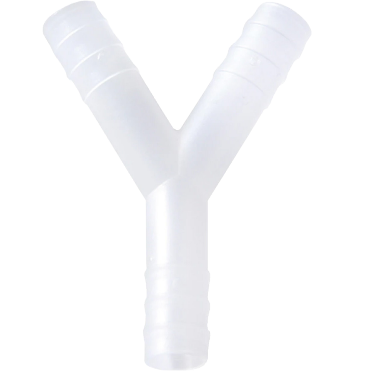 Raccord cannelé Y – tube ID 6,5 à 9 mm, réf. Y-108